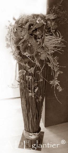 Colonne deuil champêtre