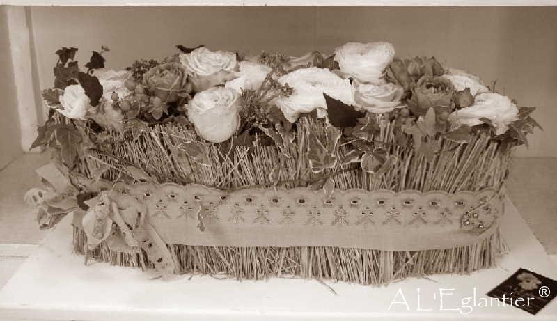 Jardiniére sur toile