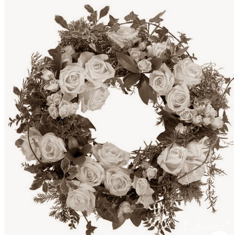 Couronne classique champêtre