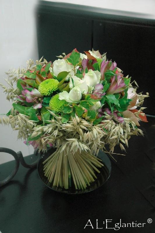 Bouquet rond et avoine