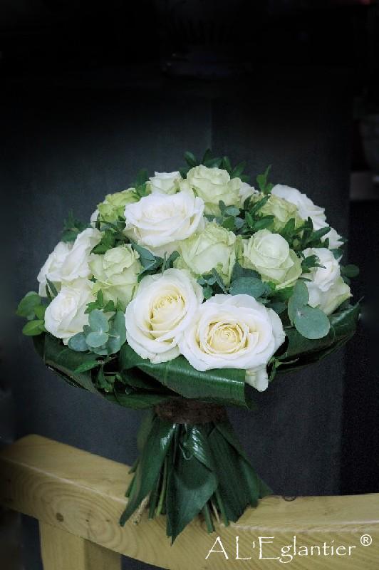 Bouquet  de roses monochrome