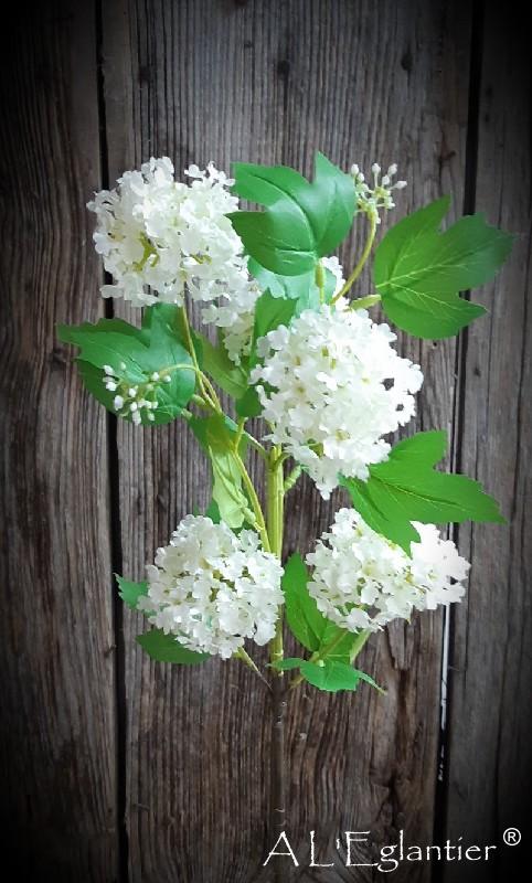 BOULE DE NIEGE x 5. 77 cm. Crème