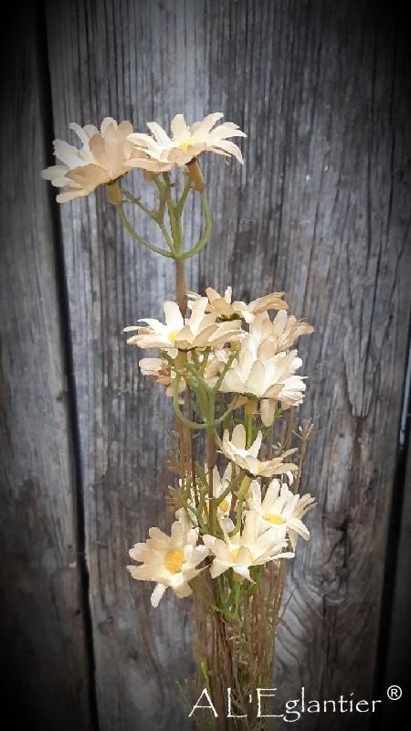 Bouquet Marguerites 51 cm beig