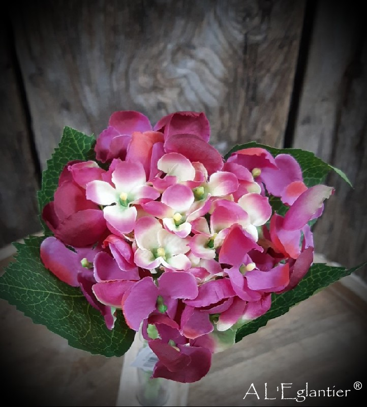 Mini hortensia 33 cm rose